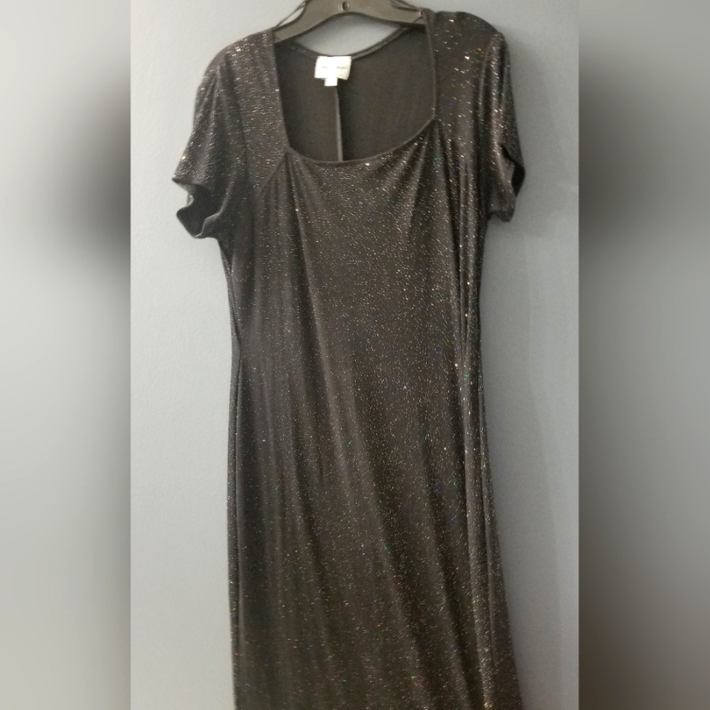 Delta Burke Long Black Dress